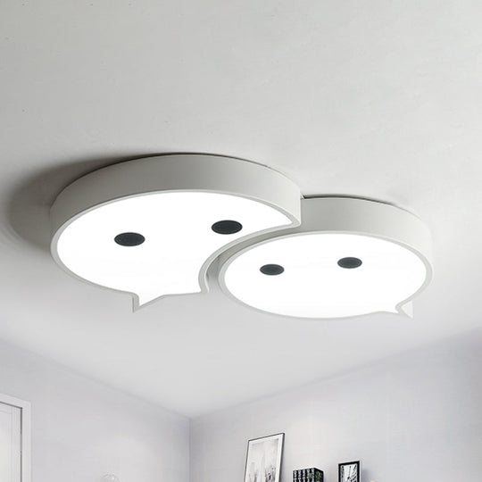 Baby Elf LED Ceiling Mount Light: Charming Metal and Acrylic Lamp for Child's Bedroom