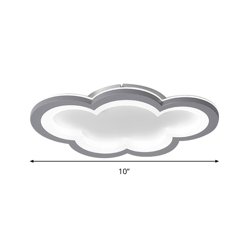 Modern Acrylic LED Flush Mount Cloud Ceiling Light for Play Room