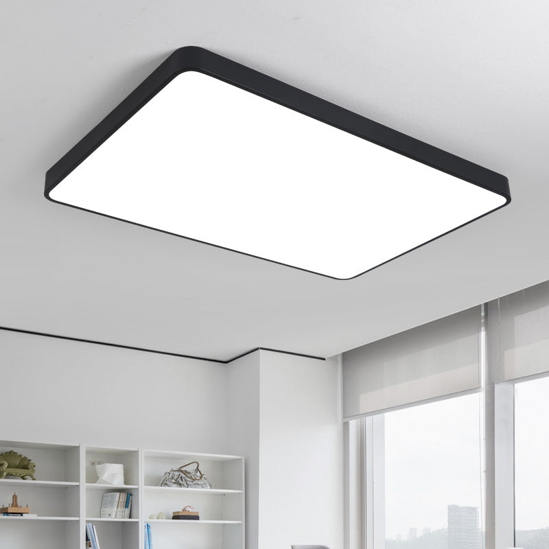 Discover Futuristic Illumination: Acrylic Flush Mount Led Fixture With Modern Geometric Design For