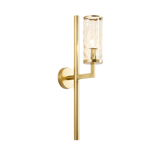 Traditional Dimpled Blown Glass Gold Sconce - Wall Mounted Lighting (1/2 Heads)