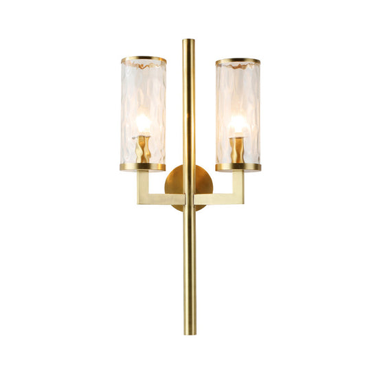 Traditional Dimpled Blown Glass Gold Sconce - Wall Mounted Lighting (1/2 Heads)