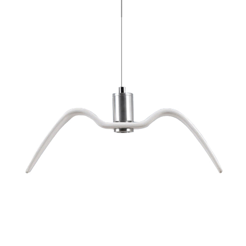 Alkalurops - Nautical Seagull Hanging Light: Led Pendant Lamp White