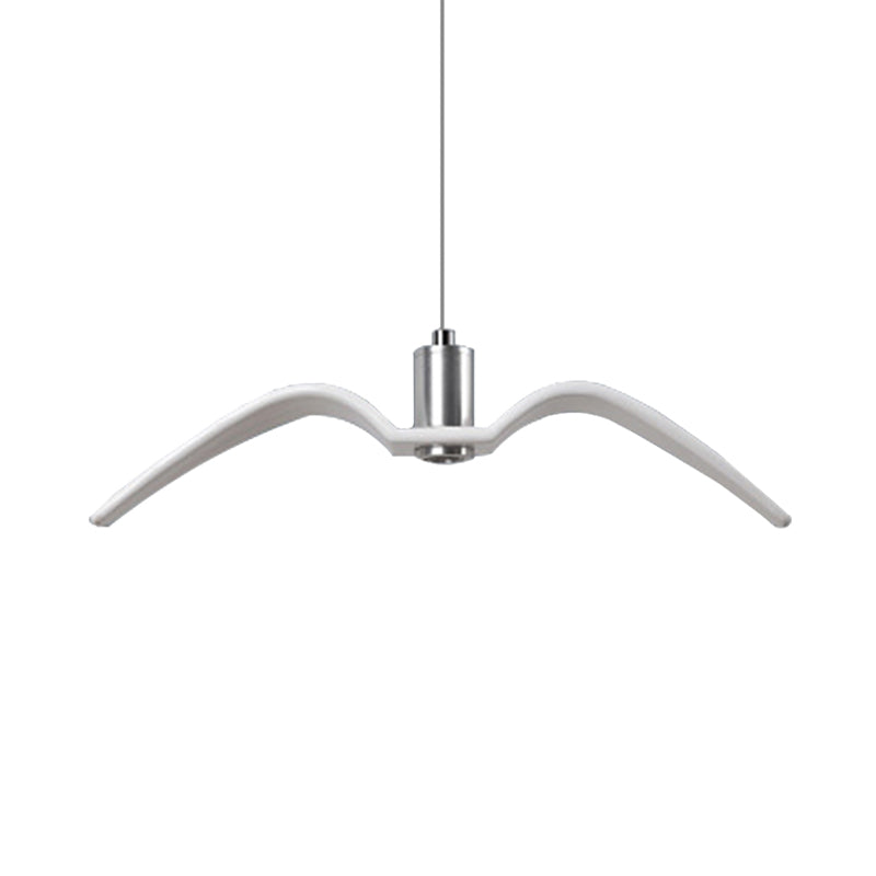 Alkalurops - Nautical Seagull Hanging Light: Led Pendant Lamp White