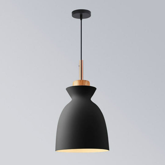 Nordic Metal Pendant Light For Dining Room Decor Black / 7.5