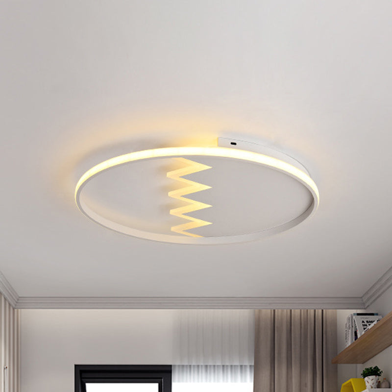 Modern Eggshell Ceiling Mount Light: Stylish Metal Lamp for Child Bedroom