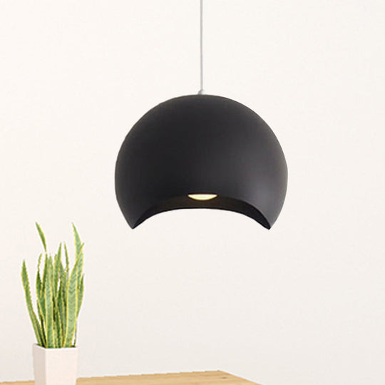 Waveforms Dome Pendant Lamp - Nordic Metal 8/12 1 Head Black/Gray Ceiling Lighting For Living Room