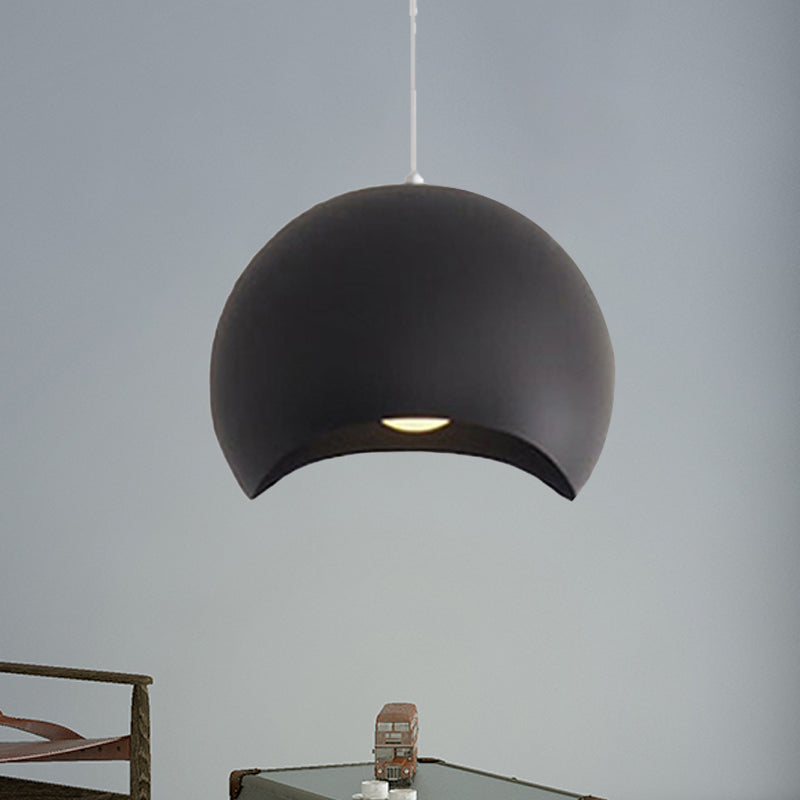 Waveforms Dome Pendant Lamp - Nordic Metal 8/12 1 Head Black/Gray Ceiling Lighting For Living Room