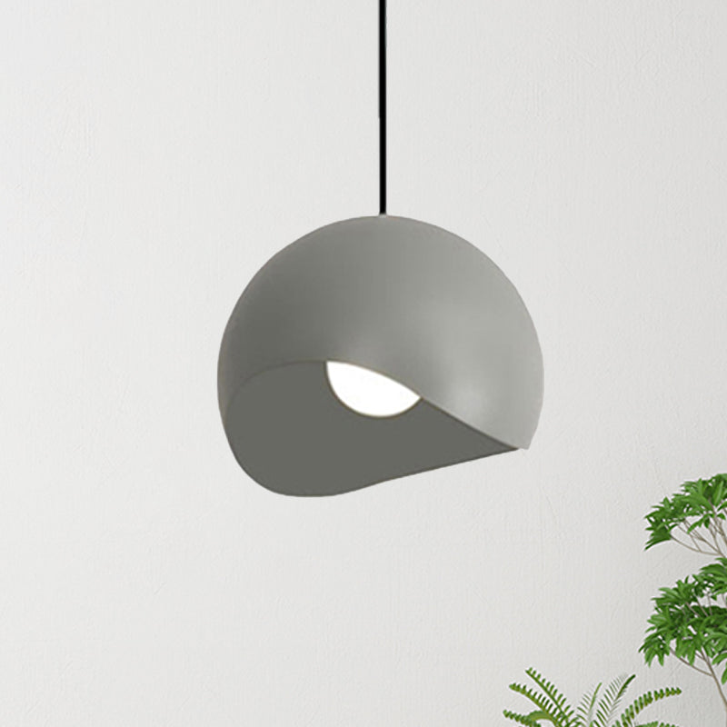 Waveforms Dome Pendant Lamp - Nordic Metal 8/12 1 Head Black/Gray Ceiling Lighting For Living Room