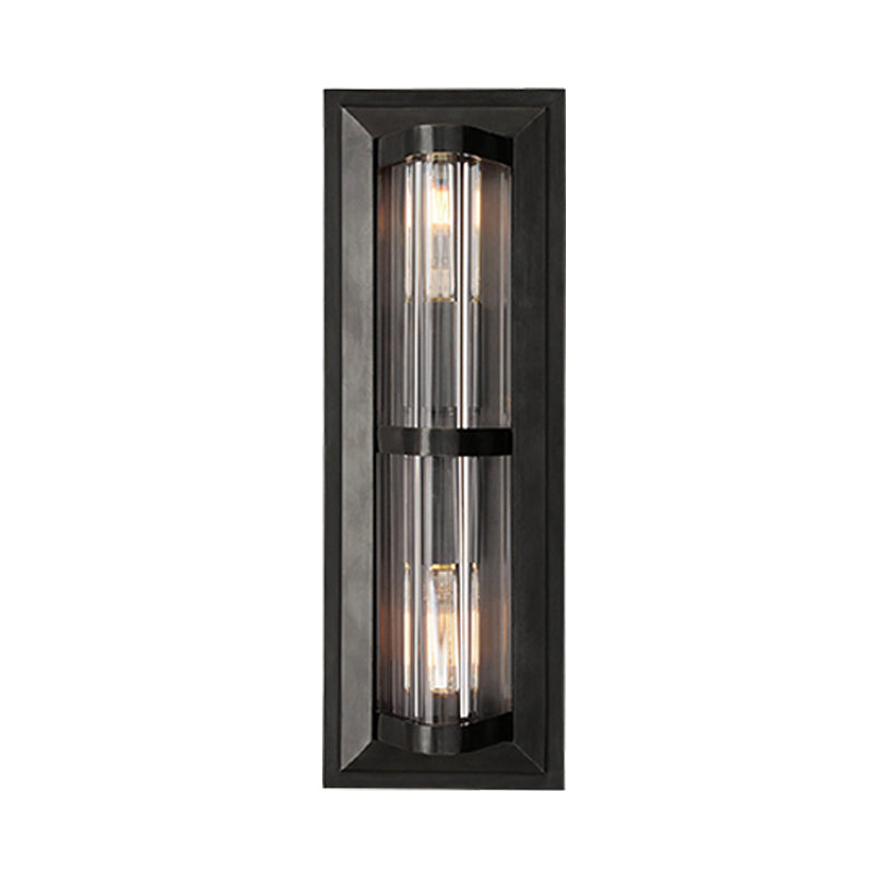 Traditionary Metal Tube Sconce Light With 2/3/4 Heads In Black/Gold Elegant Wall Lamp For Your