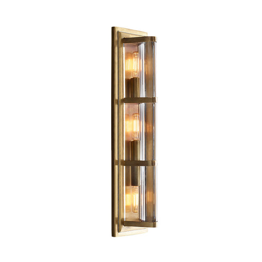 Traditionary Metal Tube Sconce Light With 2/3/4 Heads In Black/Gold Elegant Wall Lamp For Your