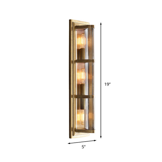 Traditionary Metal Tube Sconce Light With 2/3/4 Heads In Black/Gold Elegant Wall Lamp For Your