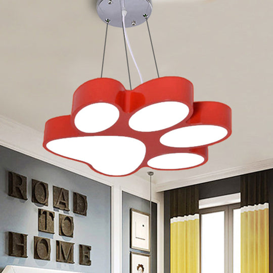 Cartoon Dog Paw Led Pendant Bathroom Light