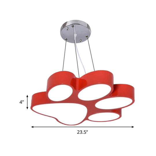 Cartoon Dog Paw Led Pendant Bathroom Light