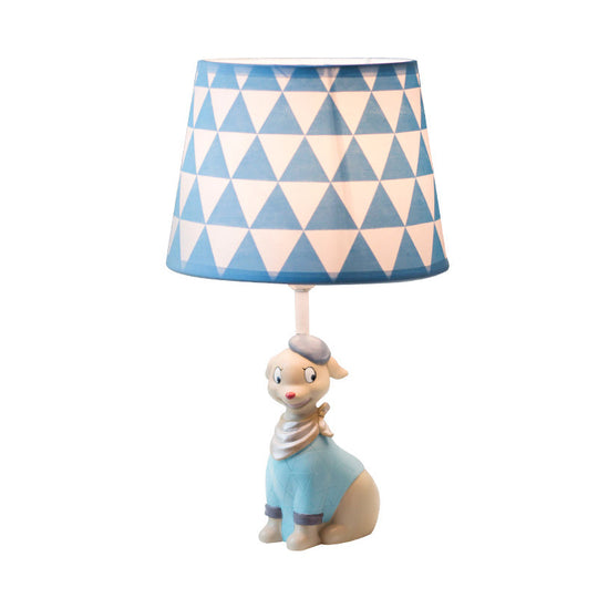 Blue Smiling Cartoon Doggy Reading Light - Child Bedside Desk Lamp