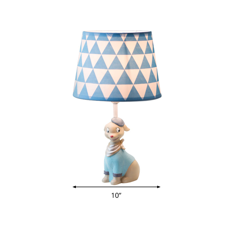 Blue Smiling Cartoon Doggy Reading Light - Child Bedside Desk Lamp