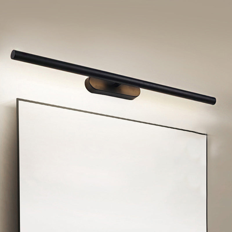 Modern Led Wall-Mounted Vanity Light In White/Black With Adjustable Width And Multiple Options Black