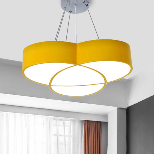 Flower Pendant Light - Creative Metal & Acrylic Lamp For Nursing Room