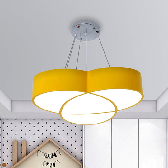 Flower Pendant Light - Creative Metal & Acrylic Lamp For Nursing Room