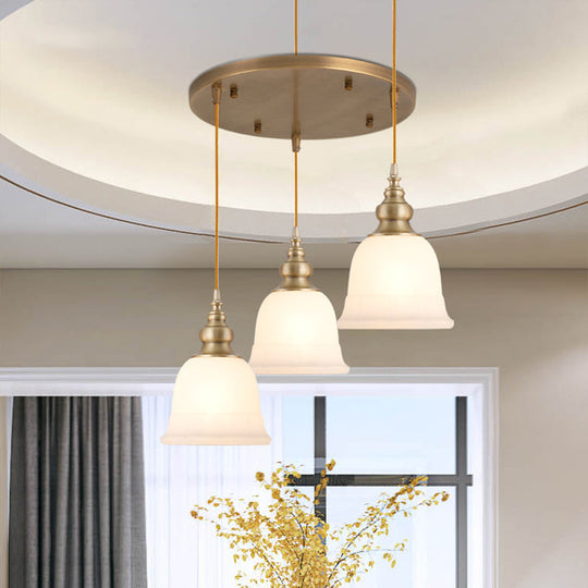 Sleek Frosted White Glass Pendant Light For Shaded Dining Rooms