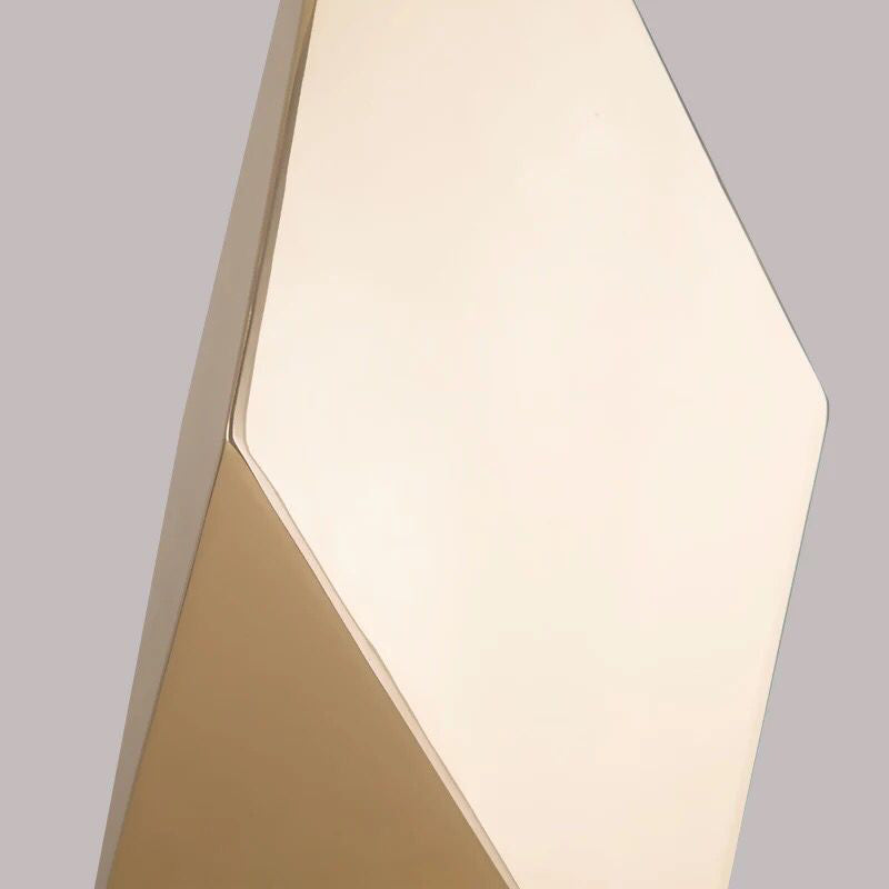 Gold Metal Desk Lamp With White Fabric Shade - Traditional Tapered Design