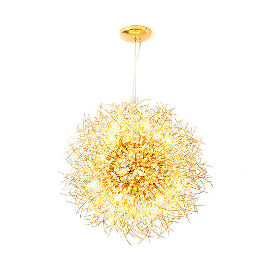 Modern Silver Dandelion Pendant Light For Cafe Restaurant