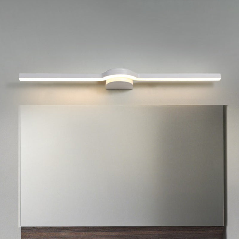 Modern Led Vanity Lighting Fixture - Simplicity Linear Acrylic Bathroom Wall Sconce