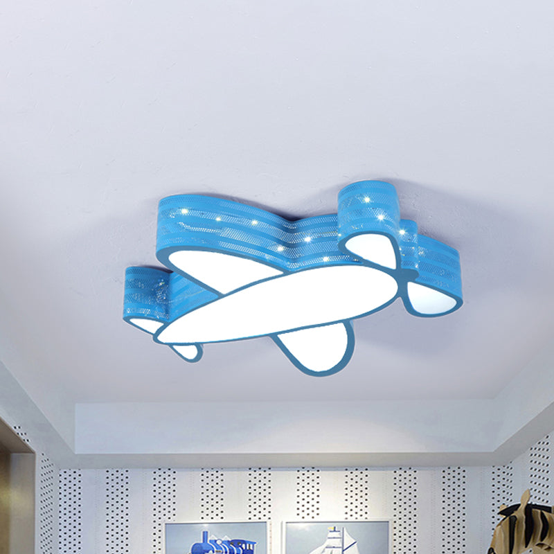 Cartoon Style Propeller Plane Ceiling Light for Kid's Bedroom