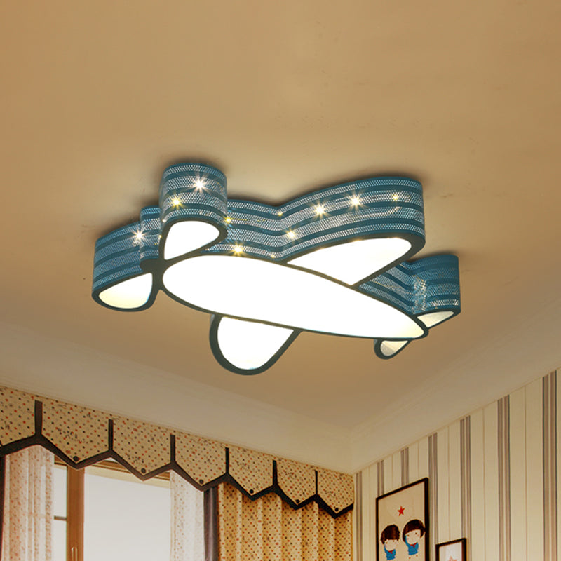 Cartoon Style Propeller Plane Ceiling Light for Kid's Bedroom