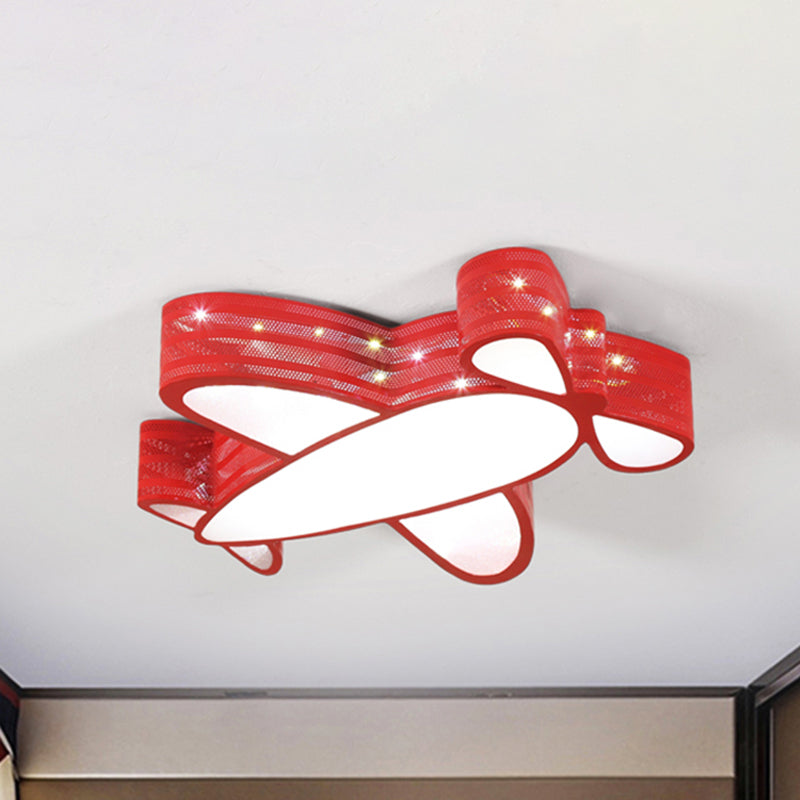 Cartoon Style Propeller Plane Ceiling Light for Kid's Bedroom