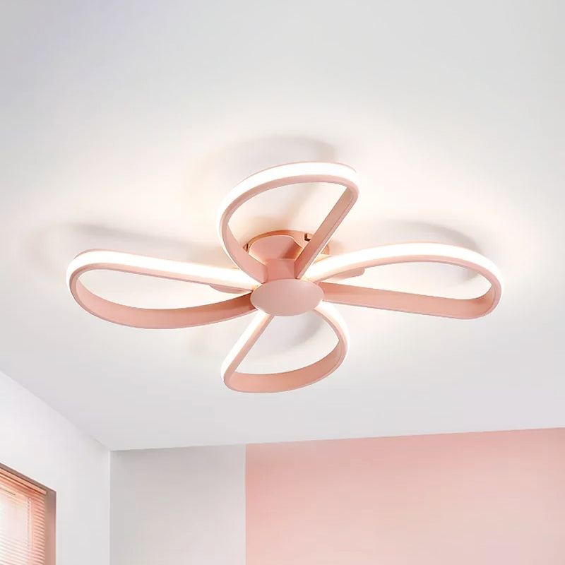 Nordic Stylish Led Ceiling Lamp - Blossom Shape Ideal For Kids Bedroom