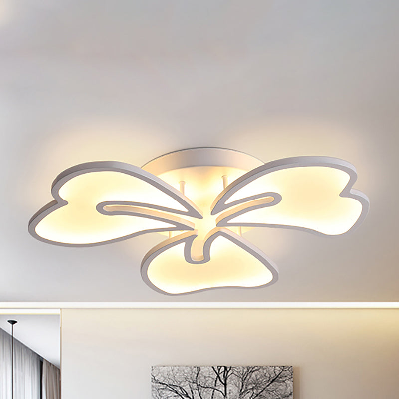 Modern Acrylic Blossom Semi Flush Mount Ceiling Light Fixture with LED Lights (3/4/5 Options) in Warm, White, or Natural Light