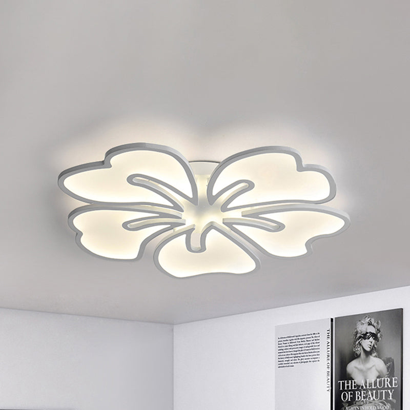 Modern Acrylic Blossom Semi Flush Mount Ceiling Light Fixture with LED Lights (3/4/5 Options) in Warm, White, or Natural Light