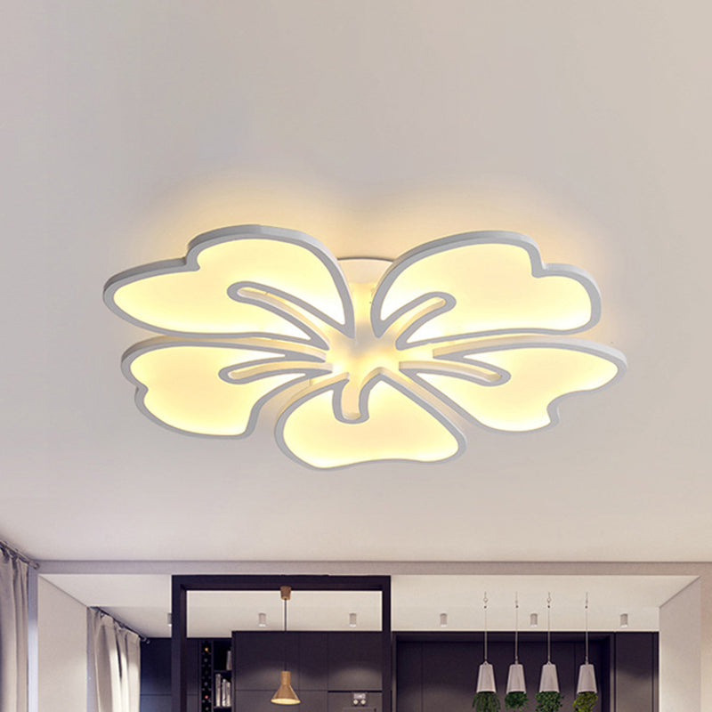 Modern Acrylic Blossom Semi Flush Mount Ceiling Light Fixture with LED Lights (3/4/5 Options) in Warm, White, or Natural Light