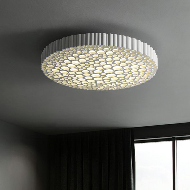 Sleek Metal LED Ceiling Flushmount Lighting for Bedrooms