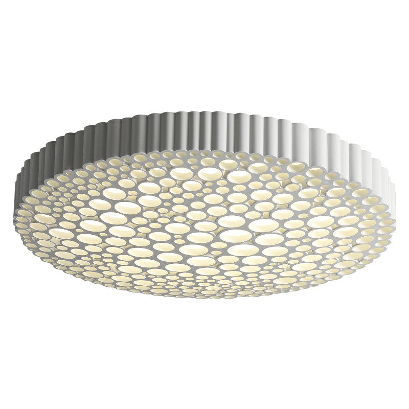 Creative Bedroom Shine: Simple LED Metal Circle Flush Mount Ceiling Light