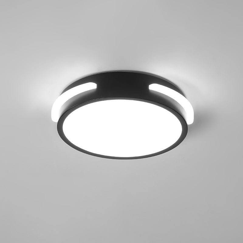 Minimalist Black Acrylic LED Flush Mount Ceiling Light for Corridors