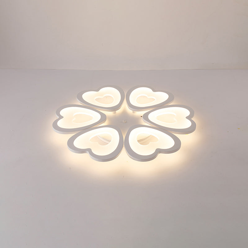 Simplicity Acrylic White LED Ceiling Flush Mount Light for Living Room