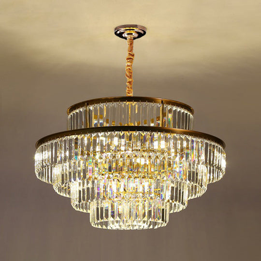 Modern Crystal Prism Pendant Light for Living Room