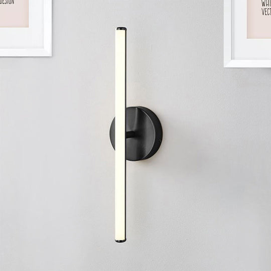 Modern Gold And Black Led Wall Sconce For Bathrooms