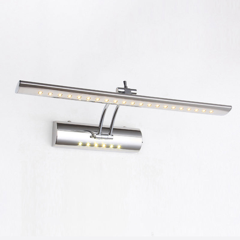 Contemporary Led Vanity Light With Nickel Finish And White/Warm 16/21.5 Wide / 16 Warm