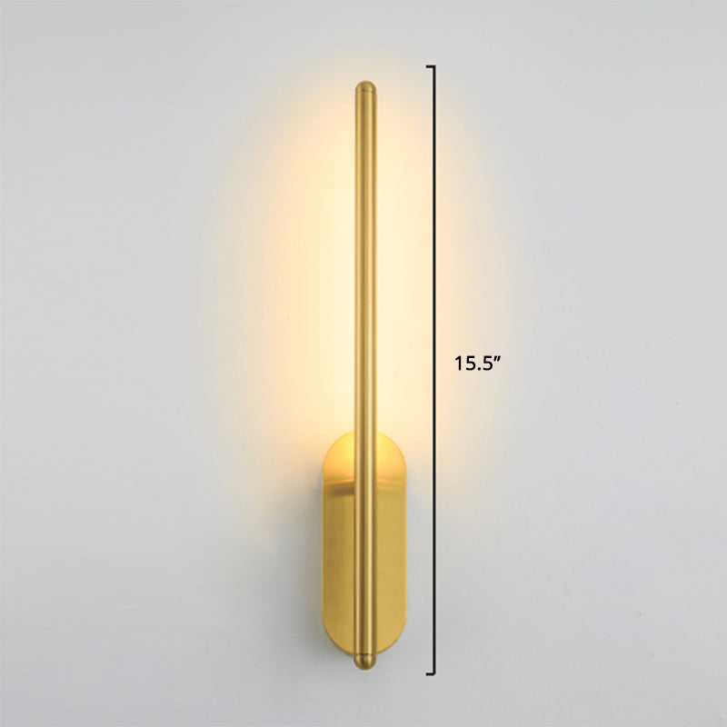 Nordic Style Rotatable Led Wall Lamp For Living Room - Modern Aluminum Light Fixture Gold / 16 B