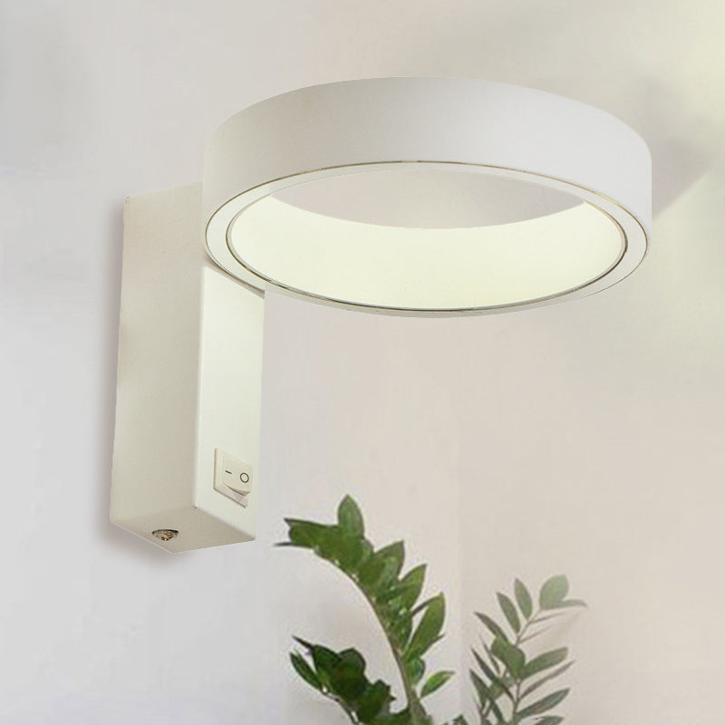 Modern Minimalist Led Wall Sconce With Adjustable Aluminum Fixture Warm Or White Light For Living