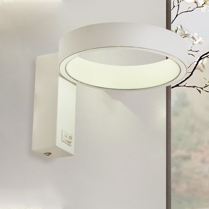 Modern Minimalist Led Wall Sconce With Adjustable Aluminum Fixture Warm Or White Light For Living