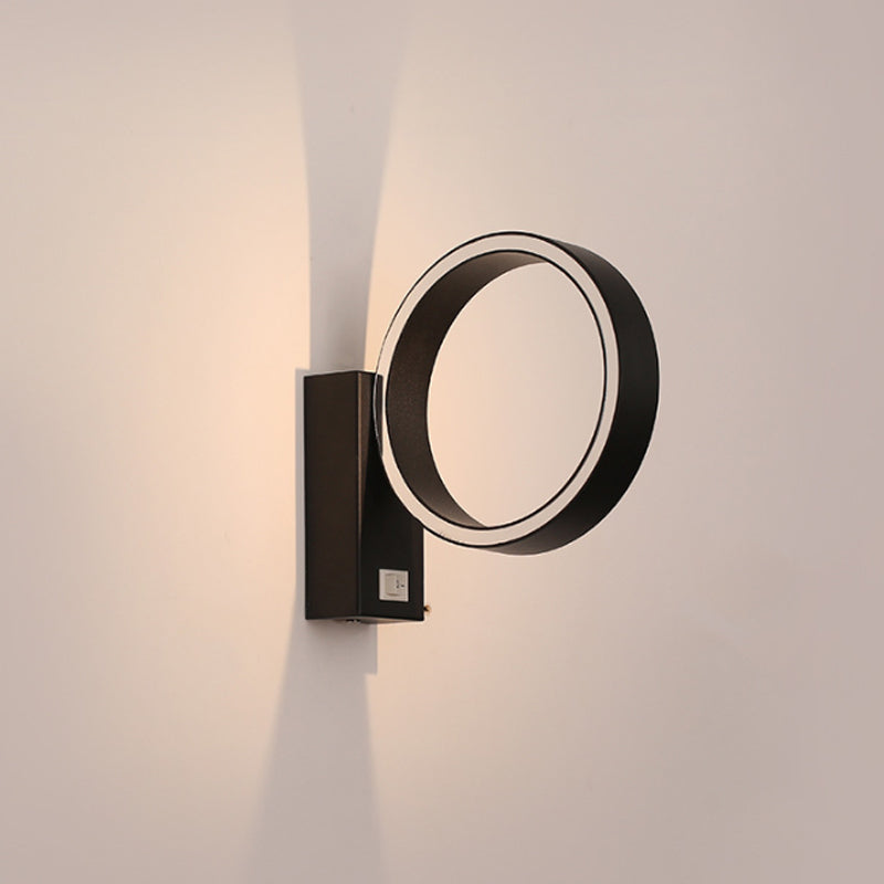 Modern Minimalist Led Wall Sconce With Adjustable Aluminum Fixture Warm Or White Light For Living