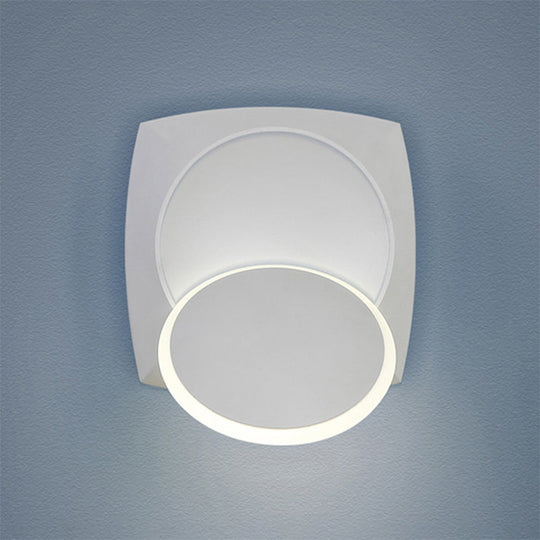 Minimalistic Rotatable Metallic Wall Sconce With Led Warm/White Lighting