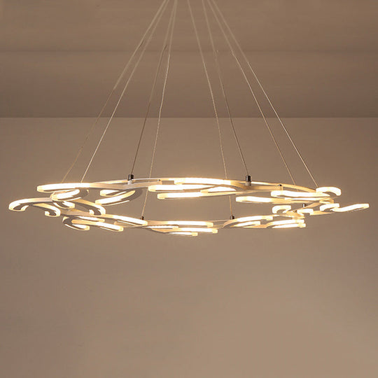 29.5/37.5/45 Acrylic Branch Led Chandelier Pendant Ceiling Light