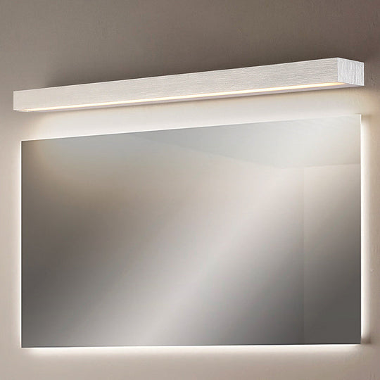 Contemporary Black/Silver Led Vanity Light In White/Warm For Linear Sconce - 16/19.5/23.5 Wide