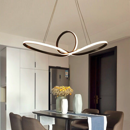 Sleek Acrylic Pendant Ceiling Light with LED, Ideal for Dining Room, Creating a Simplicity-inspired Atmosphere