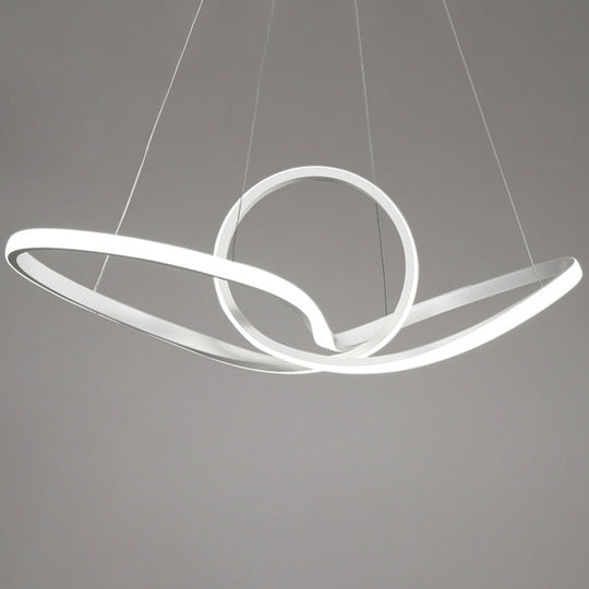 Sleek Acrylic Pendant Ceiling Light with LED, Ideal for Dining Room, Creating a Simplicity-inspired Atmosphere