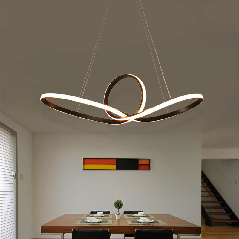 Sleek Acrylic Pendant Ceiling Light with LED, Ideal for Dining Room, Creating a Simplicity-inspired Atmosphere